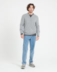 Pure Cashmere Bomber Neck Cardigan (Luke 10)