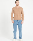 Pure Cashmere 2 Ply V-Neck Sweater (Luke 1)