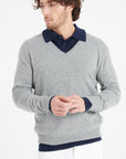 Pure Cashmere 2 Ply V-Neck Sweater (Luke 1)