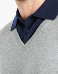 Pure Cashmere 2 Ply V-Neck Sweater (Luke 1)