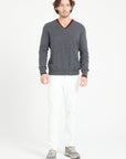 Pure Cashmere 2 Ply V-Neck Sweater (Luke 1)