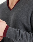 Pure Cashmere 2 Ply V-Neck Sweater (Luke 1)