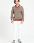 Pure Cashmere 2 Ply V-Neck Sweater (Luke 1)
