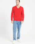 Pure Cashmere 2 Ply V-Neck Sweater (Luke 1)