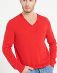 Pure Cashmere 2 Ply V-Neck Sweater (Luke 1)