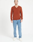 Pure Cashmere 2 Ply V-Neck Sweater (Luke 1)