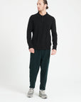 Pure Cashmere 2 Ply Long Sleeve Polo Shirt (Luke 5)