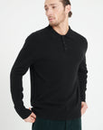 Pure Cashmere 2 Ply Long Sleeve Polo Shirt (Luke 5)