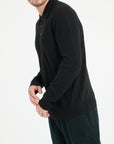 Pure Cashmere 2 Ply Long Sleeve Polo Shirt (Luke 5)