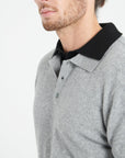 Pure Cashmere 2 Ply Long Sleeve Polo Shirt (Luke 5)