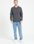Pure Cashmere 2 Ply Long Sleeve Polo Shirt (Luke 5)