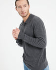 Pure Cashmere 2 Ply Long Sleeve Polo Shirt (Luke 5)