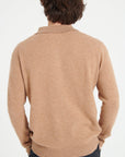 Pure Cashmere 2 Ply Long Sleeve Polo Shirt (Luke 5)