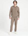 Pure Cashmere 2 Ply Zipped Hoodie (Luke 6)