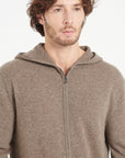 Pure Cashmere 2 Ply Zipped Hoodie (Luke 6)