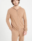 Pure Cashmere 2 Ply Zipped Hoodie (Luke 6)