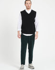 Pure Cashmere 2 Ply Sleeveless Vest (Luke 9)