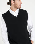 Pure Cashmere 2 Ply Sleeveless Vest (Luke 9)
