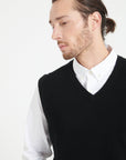 Pure Cashmere 2 Ply Sleeveless Vest (Luke 9)
