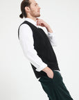 Pure Cashmere 2 Ply Sleeveless Vest (Luke 9)
