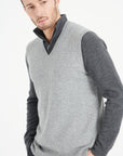 Pure Cashmere 2 Ply Sleeveless Vest (Luke 9)