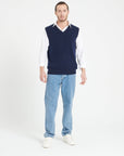 Pure Cashmere 2 Ply Sleeveless Vest (Luke 9)