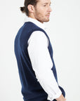Pure Cashmere 2 Ply Sleeveless Vest (Luke 9)