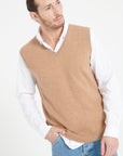 Pure Cashmere 2 Ply Sleeveless Vest (Luke 9)