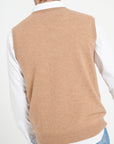 Pure Cashmere 2 Ply Sleeveless Vest (Luke 9)