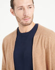 Pure Cashmere Bomber Neck Cardigan (Luke 10)