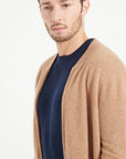 Pure Cashmere Bomber Neck Cardigan (Luke 10)