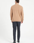 Pure Cashmere Bomber Neck Cardigan (Luke 10)