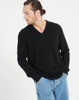Pure Cashmere 4 ply V-Neck Sweater (Luke 13)