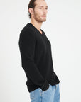 Pure Cashmere 4 ply V-Neck Sweater (Luke 13)