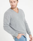 Pure Cashmere 4 ply V-Neck Sweater (Luke 13)
