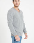 Pure Cashmere 4 ply V-Neck Sweater (Luke 13)