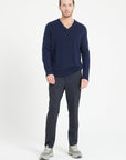 Pure Cashmere 4 ply V-Neck Sweater (Luke 13)