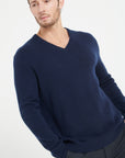 Pure Cashmere 4 ply V-Neck Sweater (Luke 13)