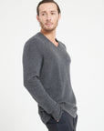 Pure Cashmere 4 ply V-Neck Sweater (Luke 13)