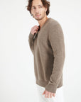 Pure Cashmere 4 ply V-Neck Sweater (Luke 13)