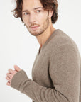 Pure Cashmere 4 ply V-Neck Sweater (Luke 13)