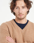 Pure Cashmere 4 ply V-Neck Sweater (Luke 13)