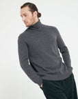 Pure Cashmere 4 ply Turtleneck Sweater (Luke 15)