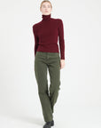 Pure Cashmere 4 ply Turtleneck Ribbed Sweater (Lilly 17)