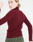 Pure Cashmere 4 ply Turtleneck Ribbed Sweater (Lilly 17)