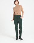 Pure Cashmere 4 ply Turtleneck Ribbed Sweater (Lilly 17)