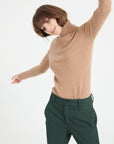 Pure Cashmere 4 ply Turtleneck Ribbed Sweater (Lilly 17)