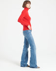 Pure Cashmere 4 ply Turtleneck Ribbed Sweater (Lilly 17)