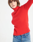 Pure Cashmere 4 ply Turtleneck Ribbed Sweater (Lilly 17)