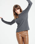 Pure Cashmere 4 ply Boat Neck Sweater (Lilly 18)